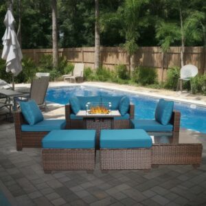 8 Piece Outdoor PE Wicker Furniture