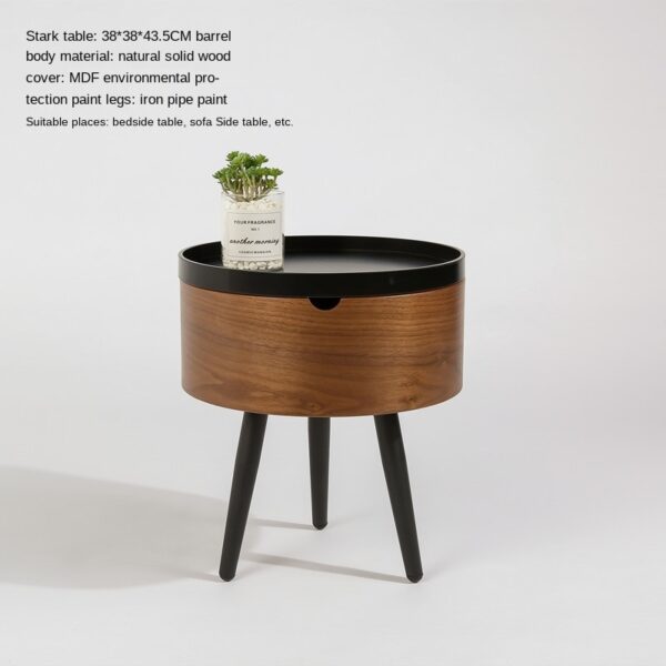 Italian Round Combination Coffee Table Small Apartment Living Room Side Table - Image 3